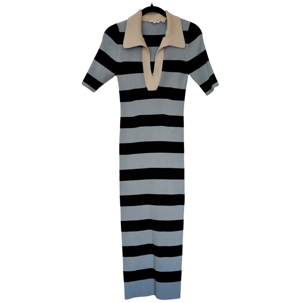 A.L.C. Striped Darcy Dress Sz L - Picture 4 of 8